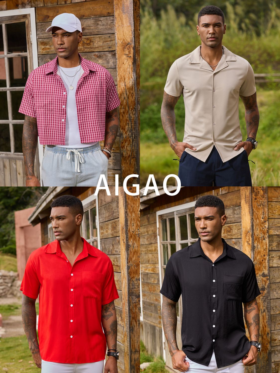 夏季老钱风休闲男装