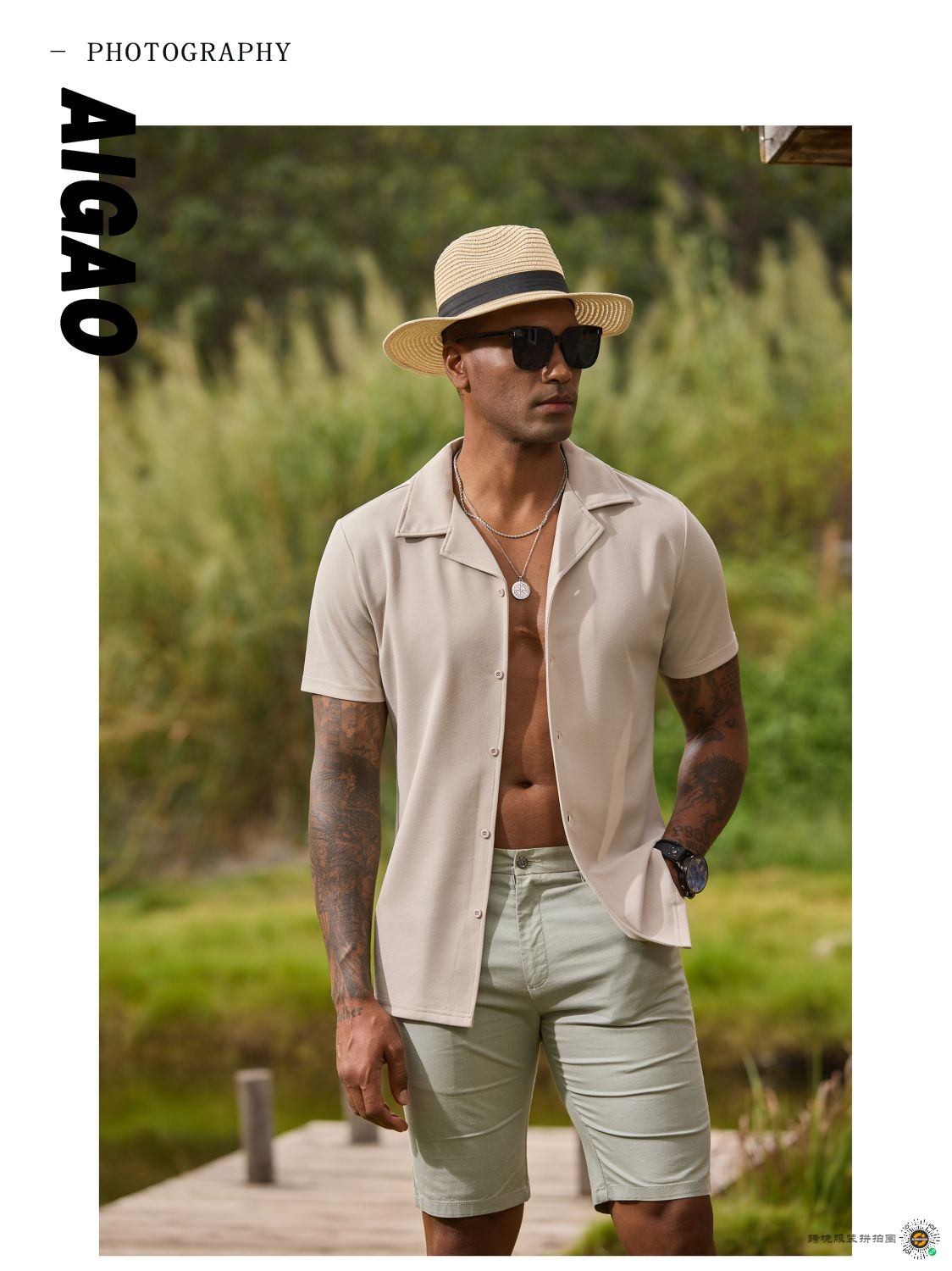 夏季老钱风休闲男装 - 图片4