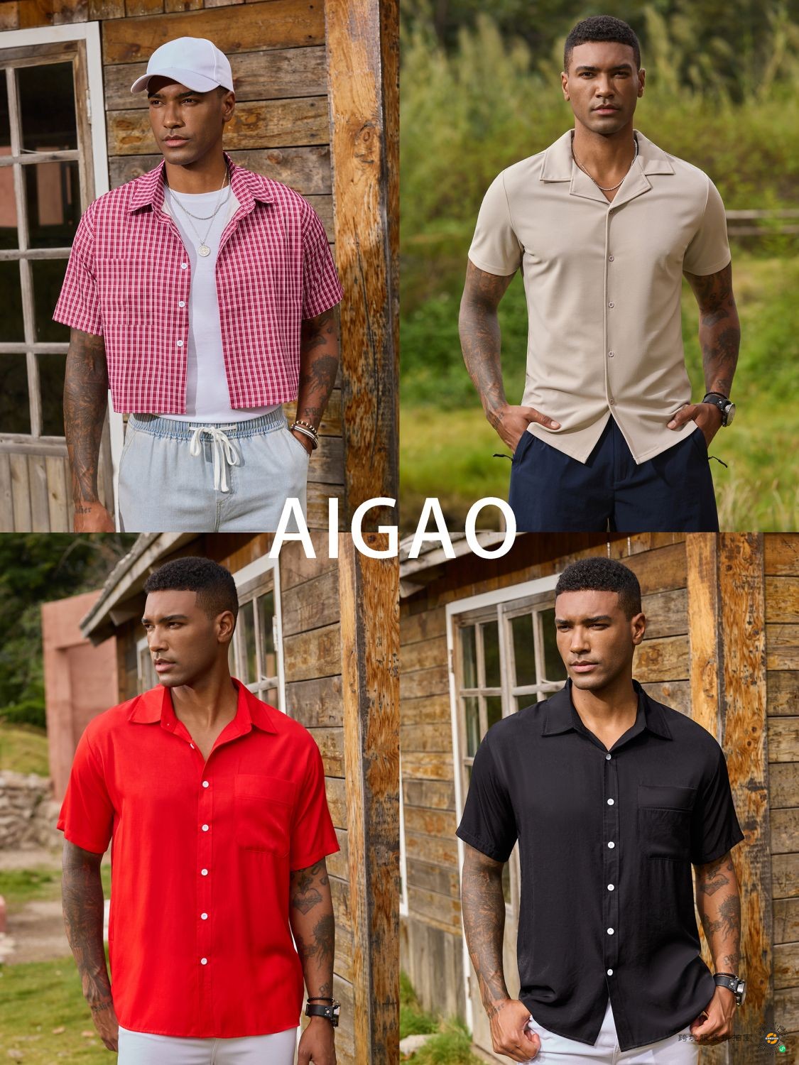 夏季老钱风休闲男装 - 图片8