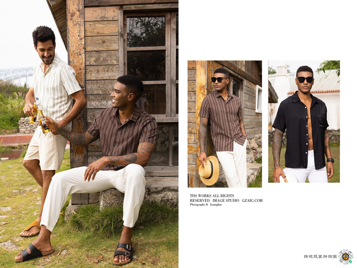 夏季老钱风休闲男装 - 图片10