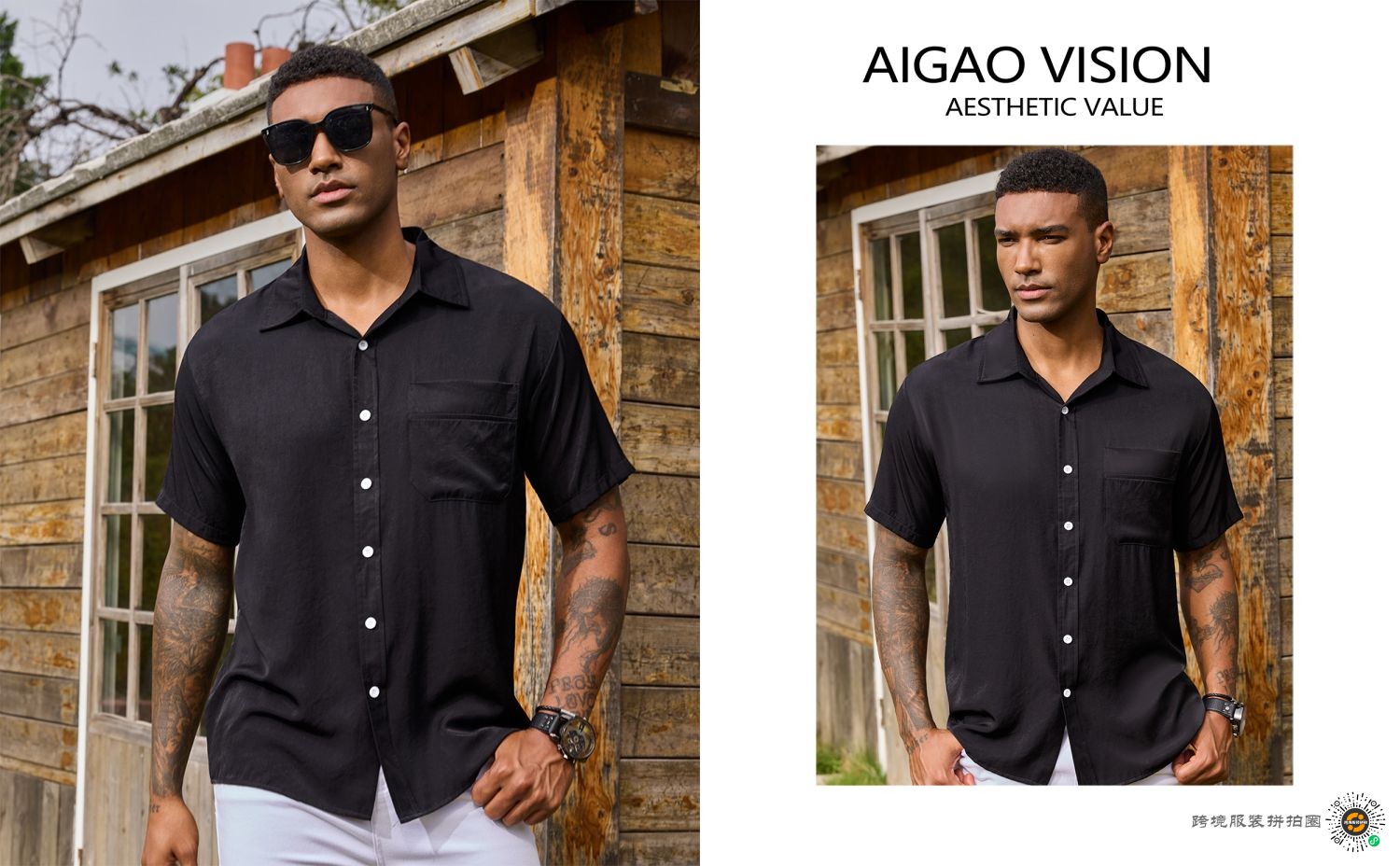 夏季老钱风休闲男装 - 图片11